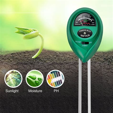 plant moisture light and ph meter sensor|best outdoor soil moisture meter.